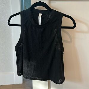 Lululemon Black Cropped Tank Top